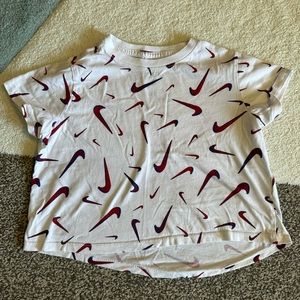 Girls Nike Cropped Boxy Shirt Size L